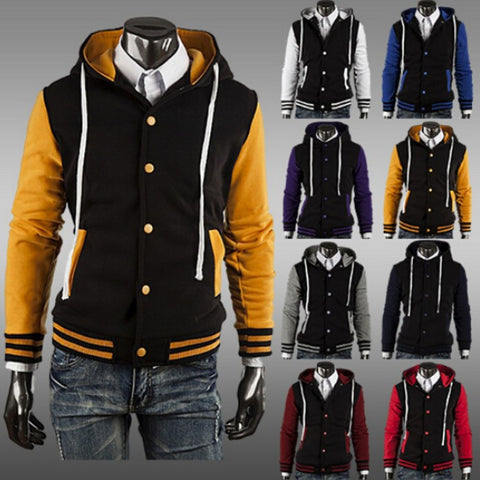 Slim Fit Jacket Varsity Hoodies