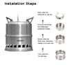 Outdoor Portable Lightweight Wood Stove